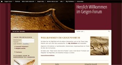 Desktop Screenshot of forum.geigen-forum.de
