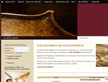 Tablet Screenshot of forum.geigen-forum.de